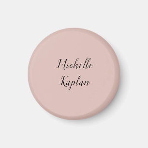 Rose Gold Modern Professional Exclusive Name Magnet