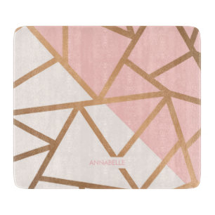 Rose Gold Mosaic Cutting Board