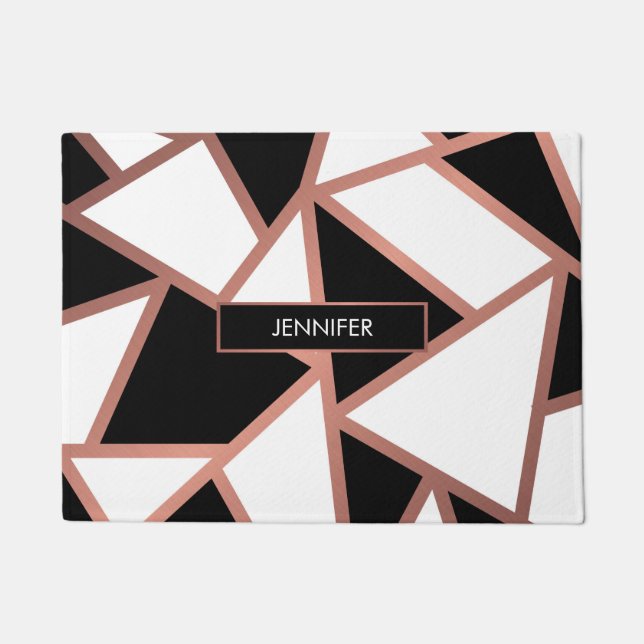 Rose Gold Mosaic Doormat (Front)