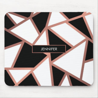 Rose Gold Mosaic Mouse Pad