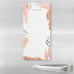 Rose Gold n Blush Abstract Magnetic Notepad<br><div class="desc">Write to me at hello@mistyqe.com for quotes on other matching pieces or customisation requests.</div>