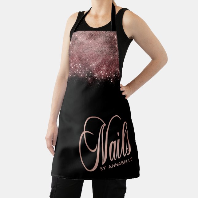 Rose Gold Nails  Apron (Insitu)