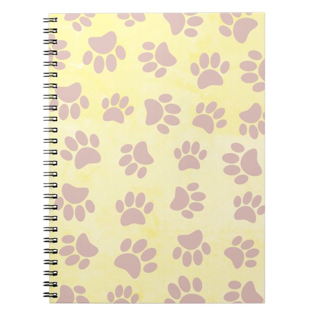 Rose Gold On Old Paper Pattern Notebook (Front)