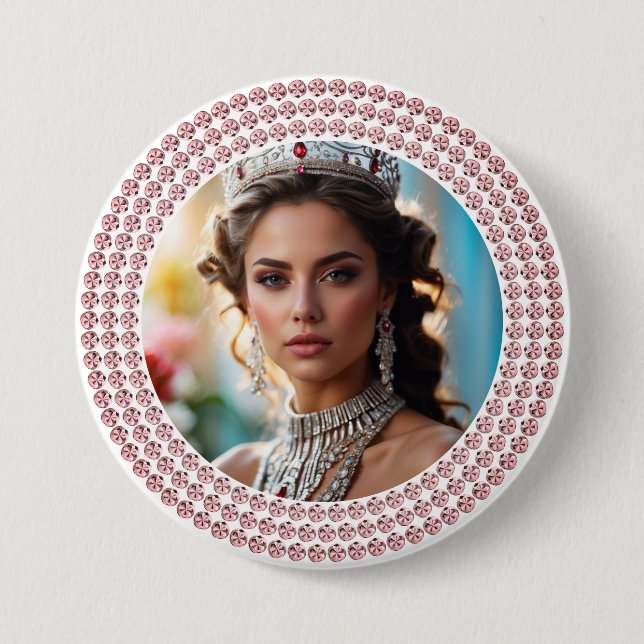 Rose Gold Pageant Button Glam Collection (Front)