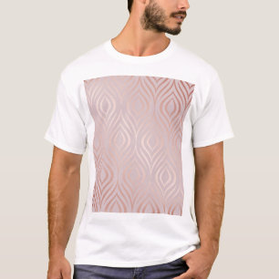 Rose gold peacock feathers, vintage T-Shirt