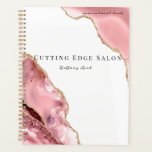 Rose Gold Personalised Hair Appointment Book Planner<br><div class="desc">Personalised Hair Salon Appointment Book Planner</div>