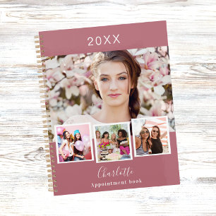 Rose gold photo collage appointments 2027 planner