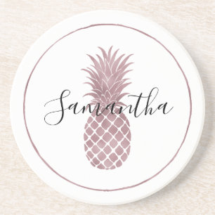Rose Gold Pineapple Coaster