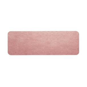 Rose Gold Pink Blank DIY Faux Foil Address Mailing Return Address Label