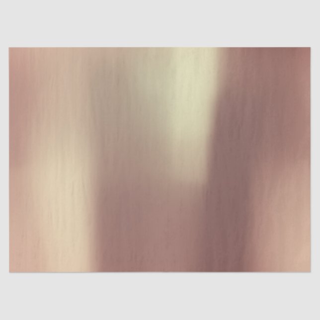 Rose Gold Pink Blush Glam Metallic Minimal Tissue Paper (Front)