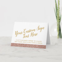 Rose Gold Pink Glitter Wedding Party Custom Tented