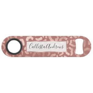 Rose Gold Pink Leopard Cheetah Animal Print