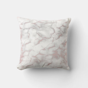 Rose Gold Pink Marble Modern Chic Trendy Cushion