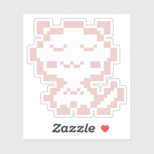Rose Gold Pixel Cat
