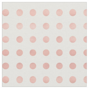 Rose Gold Polka Dot Printed Fabric By the Yard