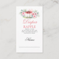 Rose Gold Pumpkin Fall Baby Shower Diaper Raffle