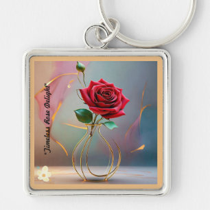 "Rose Gold Radiance" Key Ring