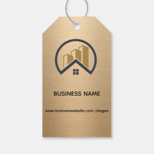 Rose Gold Red Colour Real Estate Gift Tags