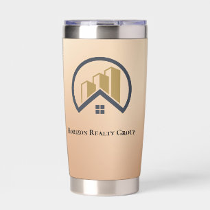  Rose Gold   Red Colour Real Estate Insulated Tumbler