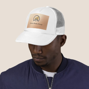 Rose Gold Red Colour Real Estate Trucker Hat