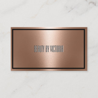 Rose Gold rosegold minimalist elegant and modern Business Card