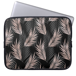 Rose gold safari, palm leaf paper. laptop sleeve
