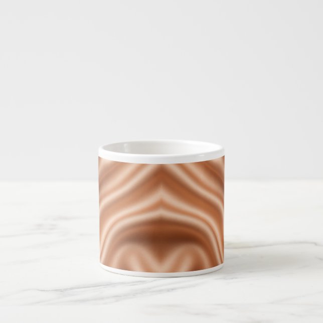 Rose Gold Satin Silk Abstract Luxury Pattern Espresso Cup (Front)