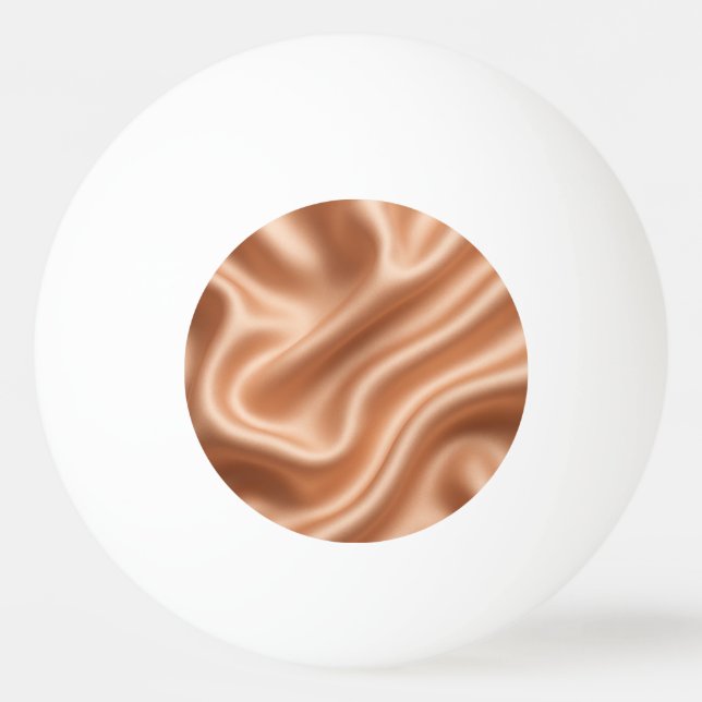 Rose Gold Satin Silk Abstract Luxury Pattern Ping Pong Ball (Front)