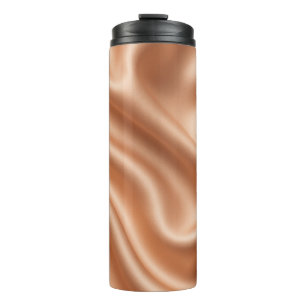 Rose Gold Satin Silk Abstract Luxury Pattern Thermal Tumbler