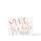 Rose Gold Save the Date Postcard Rustic