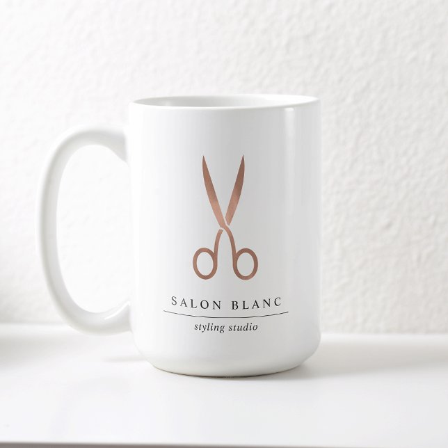 Rose Gold Scissors | Hair Salon Coffee Mug (Creator Uploaded)