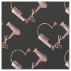Rose Gold Scissors Hair Stylist  Salon Heart
