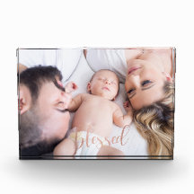 Rose Gold Script Blessed