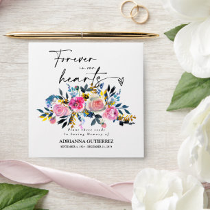 Rose Gold Seed Packet Memorial Funeral Envelope