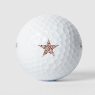 Rose Gold Sequin Twinkle Clipart Shining Star Clip Golf Balls
