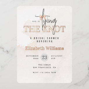 Rose Gold She Is Tying The Knot Bridal Shower