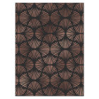 Rose Gold Shells on Black Decoupage