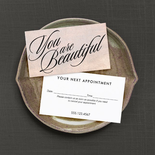 Rose Gold Shimmer Appointment Reminder (Creator Uploaded)