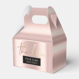Rose Gold Sophisticated Favour Boxes