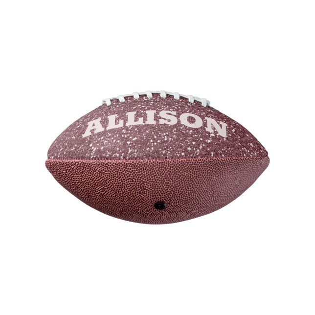 Rose Gold Sparkle Football (Rotated 270)
