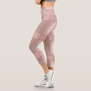 Rose Gold Sparkly Leggings
