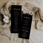 Rose Gold Spring Floral Wedding Program<br><div class="desc">This rose gold spring floral wedding program is perfect for a rustic wedding. The design features a wealth of colourful peonies and green foliage,  neatly bunched into charming bouquets,  inspiring natural beauty.</div>