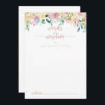 Rose Gold Spring Floral Wedding Words of Wisdom   Advice Card<br><div class="desc">This rose gold spring floral wedding words of wisdom advice card is perfect for a rustic wedding. The design features a wealth of colourful peonies and green foliage, neatly bunched into charming bouquets, inspiring natural beauty. These cards are perfect for a wedding, bridal shower, baby shower, graduation party & more....</div>