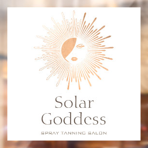 Rose Gold Sun Goddess Girl Spray Tanning Salon