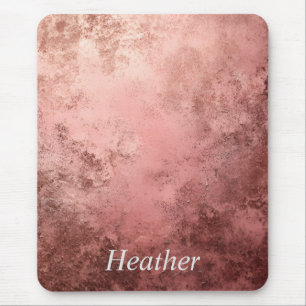 Rose Gold Textured Background Mouse Pad