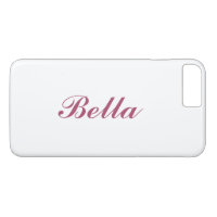 Rose Gold & Transparent Named iPhone 7 Plus