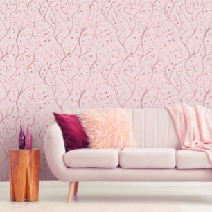 Rose Gold Tree Branches  - customise background Wallpaper