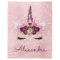 Rose Gold Unicorn Sparkle Princess Monogram Name