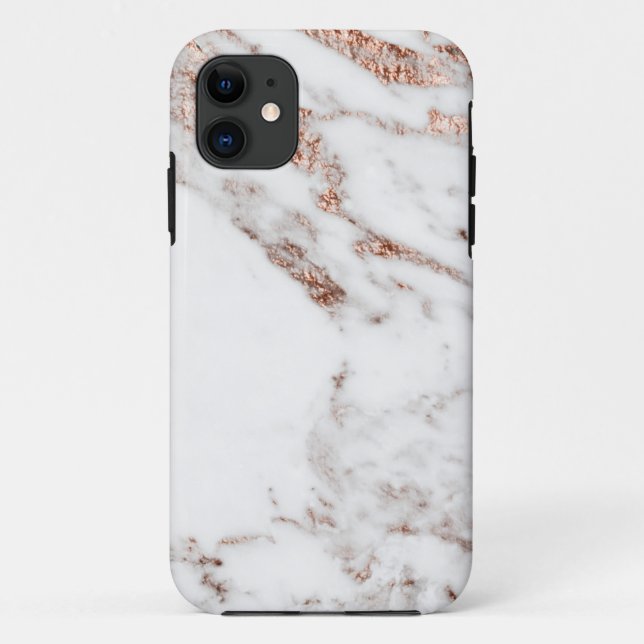 Rose gold vein marble Case-Mate iPhone case (Back)