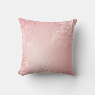 Rose gold vintage Damask Cushion
